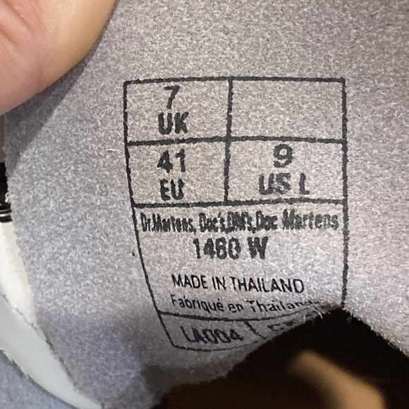 Doc Martin combat boots women's 9 white patent leather - Picture 10 of 11